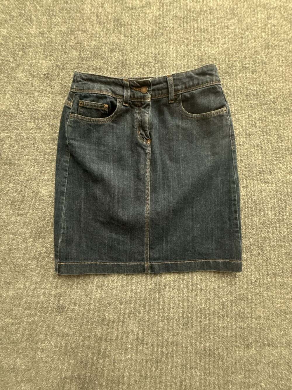 Boden Dark Denim Knee Length Pencil Skirt Size US 4R